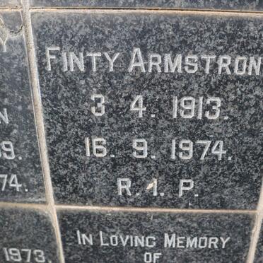 ARMSTRONG Finty 1913-1974