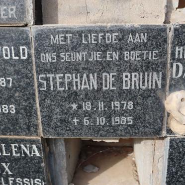 BRUIN Stephan, de 1978-1985