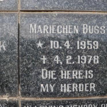 BUSS Mariechen 1959-1978