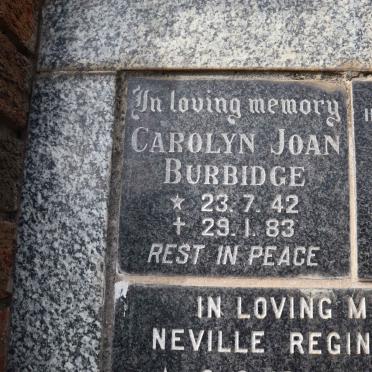 BURBIDGE Carolyn Joan 1942-1983