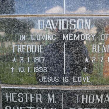 DAVIDSON Freddie 1917-1993 &amp; Rene 1911-