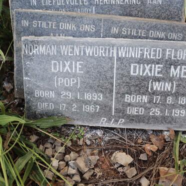 DIXIE Norman Wentworth 1893-1967 :: DIXIE MBE Winifred Florence 1899-1990