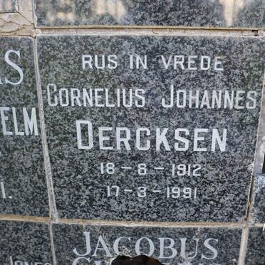 DERCKSEN Cornelius Johannes 1912-1991