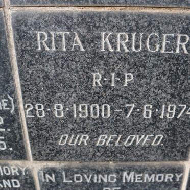 KRUGER Rita 1900-1974