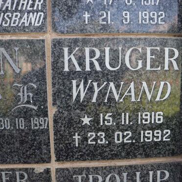KRUGER Wynand 1916-1992