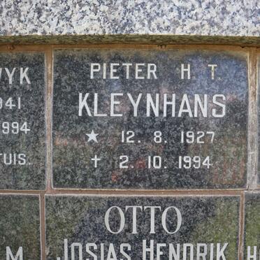 KLEYNHANS Pieter H.T. 1927-1994
