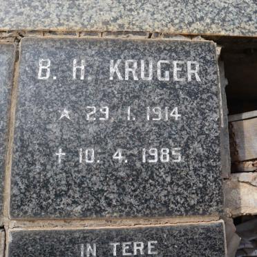 KRUGER B.H. 1914-1985