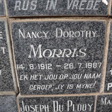 MORRIS Nancy Dorothy 1912-1987