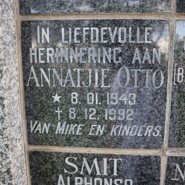 OTTO Annatjie 1943-1992
