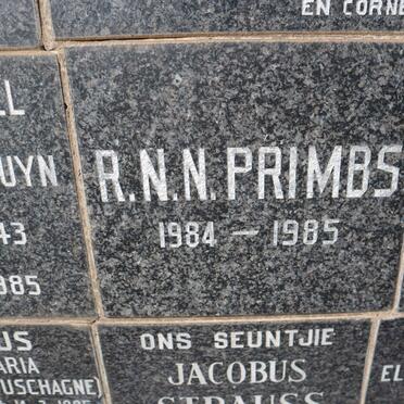 PRIMBS R.N.N. 1984-1985