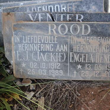 ROOD E.J. 1912-1989 &amp; Engela Hendrina 1916-2008