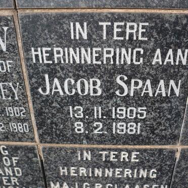 SPAAN Jacob 1905-1981