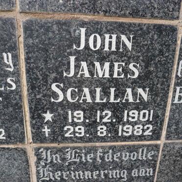 SCALLAN John James 1901-1982