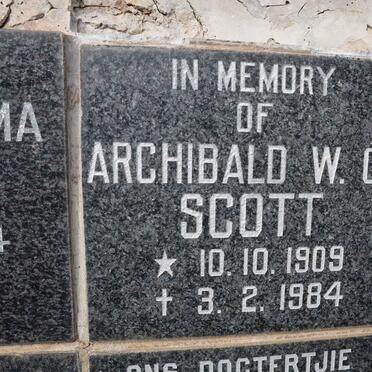 SCOTT Archibald W.C. 1909-1984