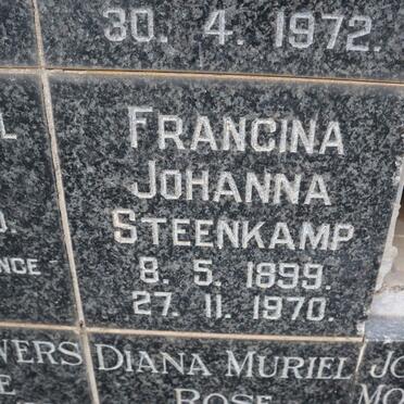 STEENKAMP Francina Johanna 1899-1970