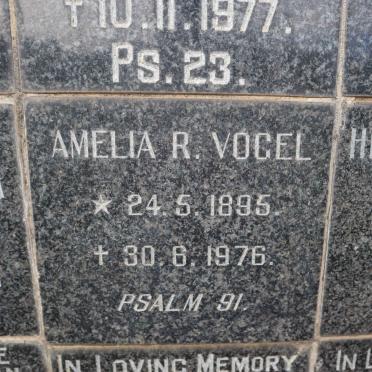 VOGEL Amelia R. 1895-1976