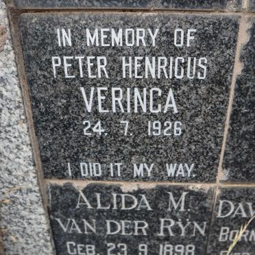VERINCA Peter Henricus 1926