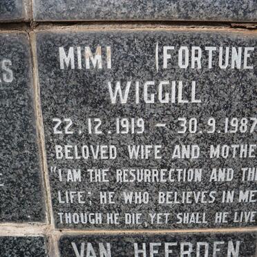 WIGGILL Mimi nee FORTUNE 1919-1987