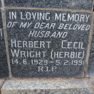 WRIGHT Herbert Cecil 1929-1991