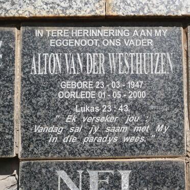 WESTHUIZEN Alton, van der 1947-2000