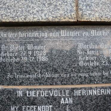 WIID Pieter Wouter 1908-1986 &amp; Martha Barendina JANSE VAN RENSBURG 1909-1992