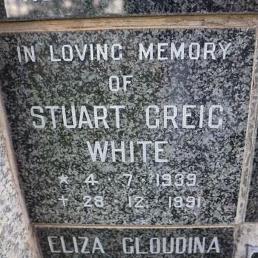 WHITE Stuart Greig 1939-1991