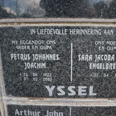 YSSEL Petrus Johannes Joachim 1922-2002 &amp; Sara Jacoba Debora Engelbrecht 1931-