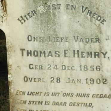 HENRY Thomas E. 1856-1902