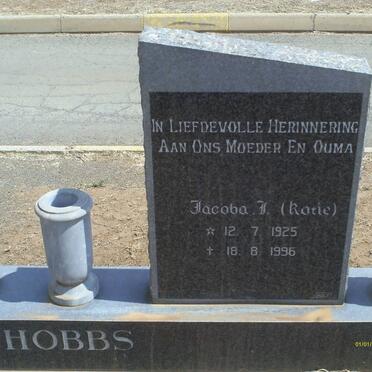 HOBBS Jacoba J. 1925-1996