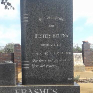ERASMUS Hester Helena nee MULLER 1910-1990