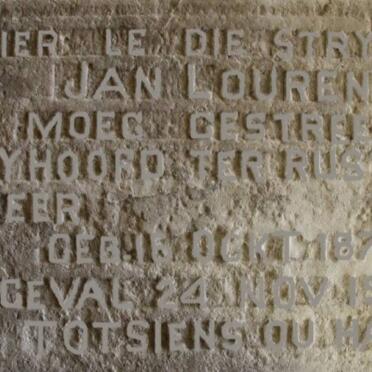 LOURENS Jan 1875-1901