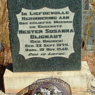 BLIGNAUT Hester Susanna nee BRUWER 1879-1940