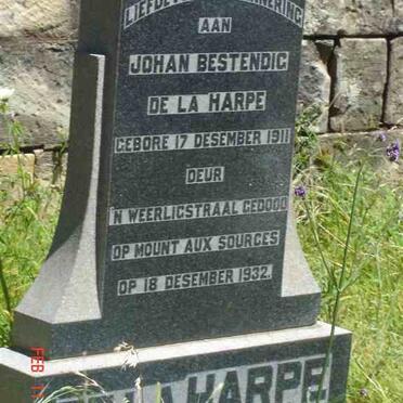 HARPE Johan Bestendig, de la 1911-1932