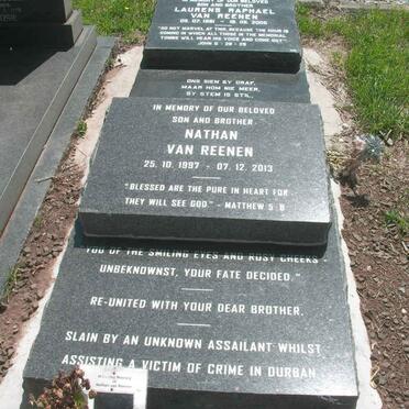 REENEN Laurens Raphael, van 1981-2005 :: VAN REENEN Nathan 1997-2013