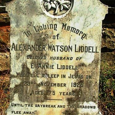 LIDDELL Alexander Watson -1925