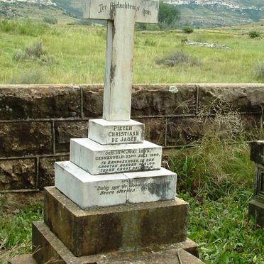 JAGER Pieter Christiaan, de 188?-1900