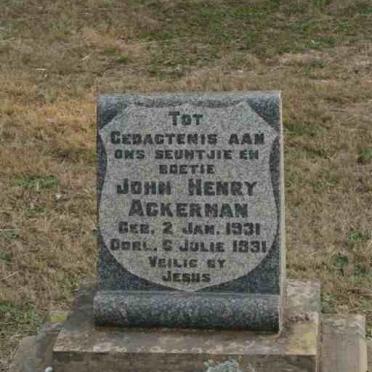 ACKERMAN John Henry 1931-1931