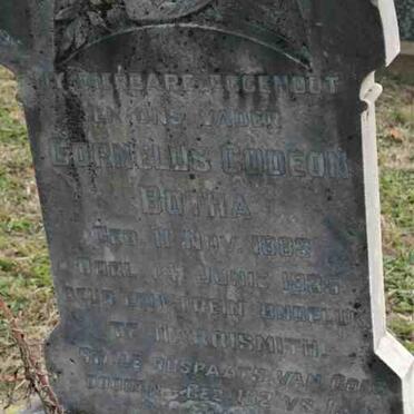 BOTHA Cornelus Gudeon 1883-1935