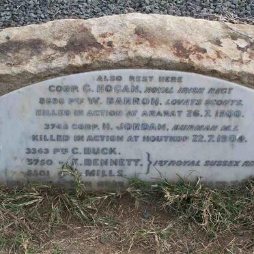 5. Killed in action at Houtkop  -1900