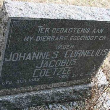 COETZEE Johannes Cornelis Jacobus 1898-1935