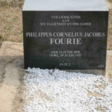 FOURIE Philippus Cornelius Jacobus 1870-1937
