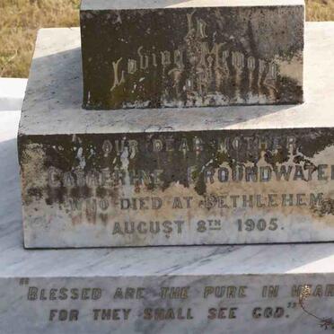 GROUNDWATER Catherine -1905