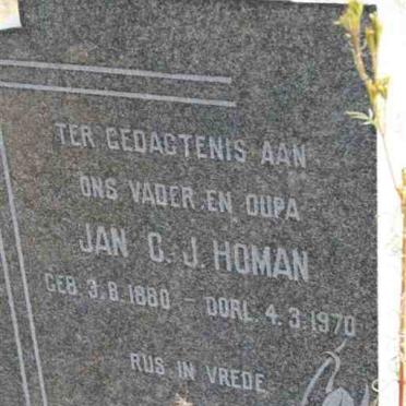 HOMAN Jan C.J. 1880-1970