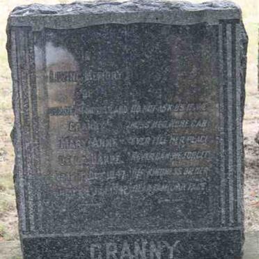 HARPE Mary Anne, de la 1847-1942