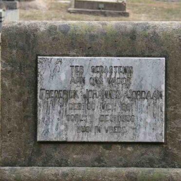 JORDAAN Frederick Johannes 1881-1936