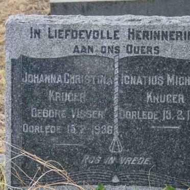 KRUGER Ignatius Michael -1948 &amp; Johanna Christina VISSER -1936