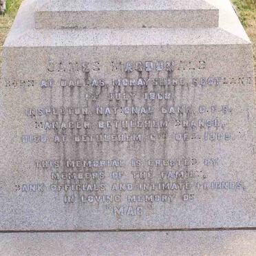 MACDONALD James 1868-1909