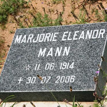 MANN Marjorie Eleanor 1914-2006