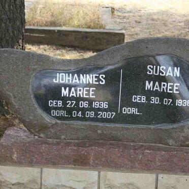 MAREE Johannes 1936-2007 &amp; Susan 1936-