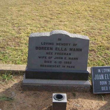 MANN Doreen Ella nee FREEMAN -1982